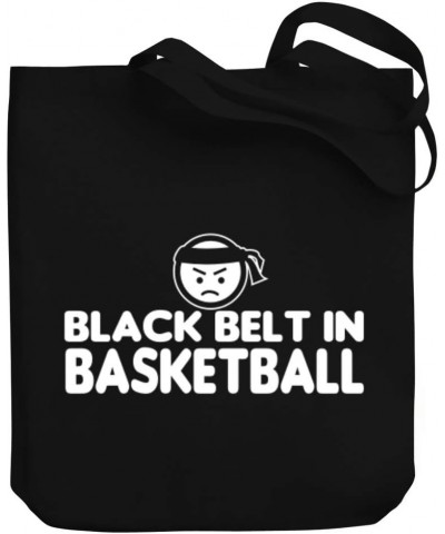 BLACK BELT IN Basketball Canvas Tote Bag 10.5" x 16" x 4 $18.40 Totes