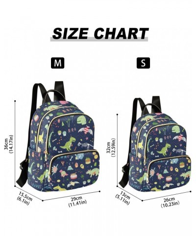 Dinosaurs Fashion Backpack Purse for Women Casual Daypack with Multi Pockets & Secured Zipper Ladies Shoulder Bag for Working...