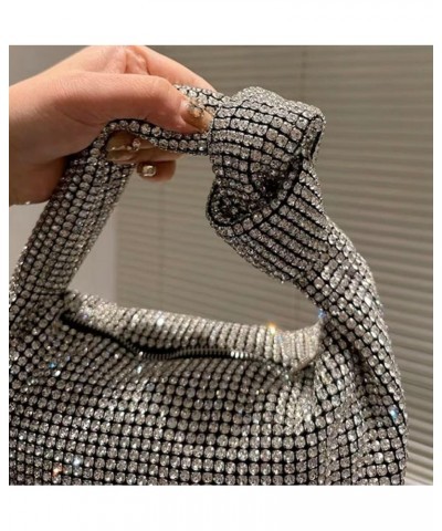 Rhinestone Tote Bags for Women Shiny Evening Shoulder Handbags Clutch Purses Party Wedding A-green $20.99 Totes