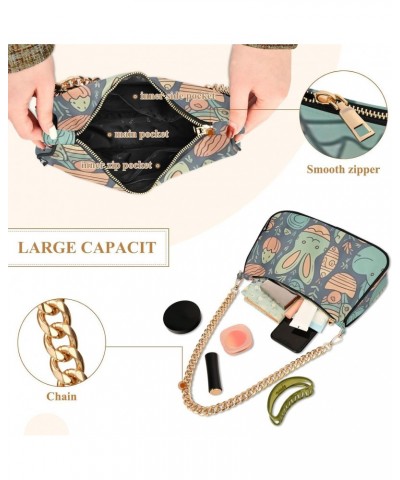 Crossbody Bags for Women Shoulder Purse Easter Eggs Bunnies Handbags Stylish Clutch Purse with Chain Strap $14.40 Shoulder Bags