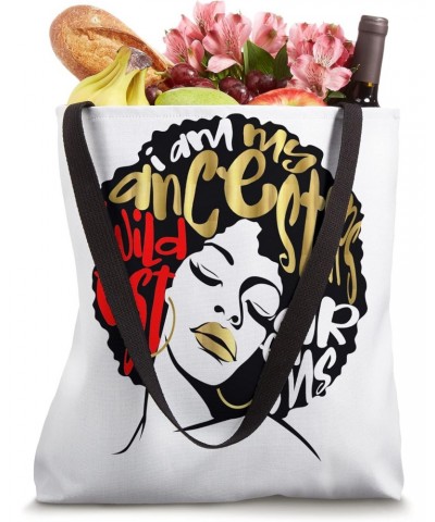 Ancestors Wildest Dreams Afro Diva Red Melanin Black Queen Tote Bag $16.24 Totes