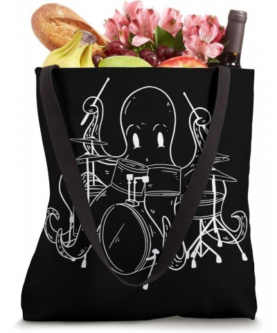 Octopus Playing Drums Drummer Drumming Musician Band Tote Bag $10.29 Totes