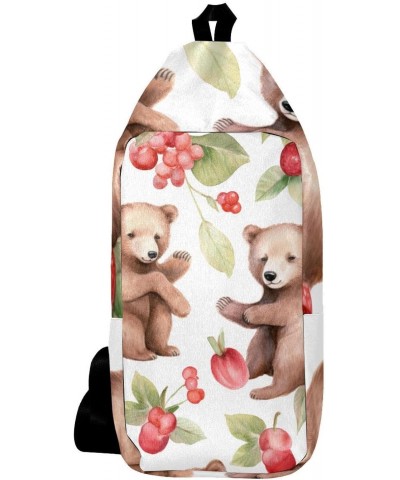 Crossbody Bags for Women,Crossbody Bag Men,Small Sling Bag,Floral Friend Rabbit and Bear,Crossbody Purse $14.80 Crossbody Bags