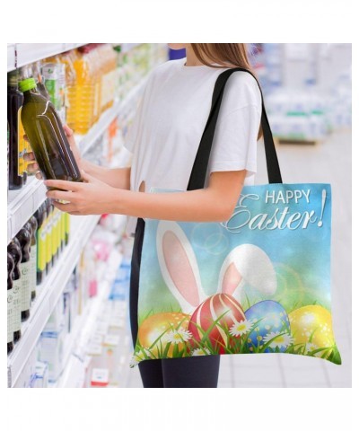 Handbags and Purse Easter Rabbit for Women Tote Bag Large Capacity Top Storage Handle Shopper Shoulder Bag $15.00 Totes