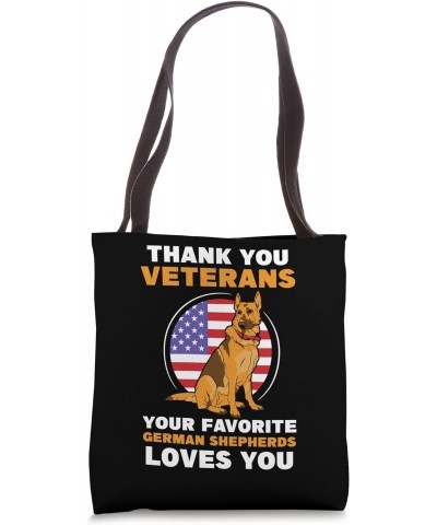 Thank you Veterans American Flag German Shepherds Tote Bag $15.59 Totes