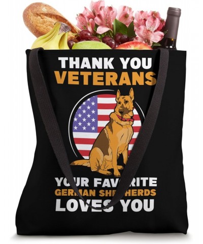 Thank you Veterans American Flag German Shepherds Tote Bag $15.59 Totes