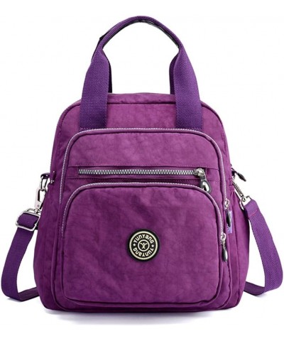 Women Backpacks Stylish Lightweight Outdoor Travel Anti-theft Rucksack Purple $12.90 Shoulder Bags