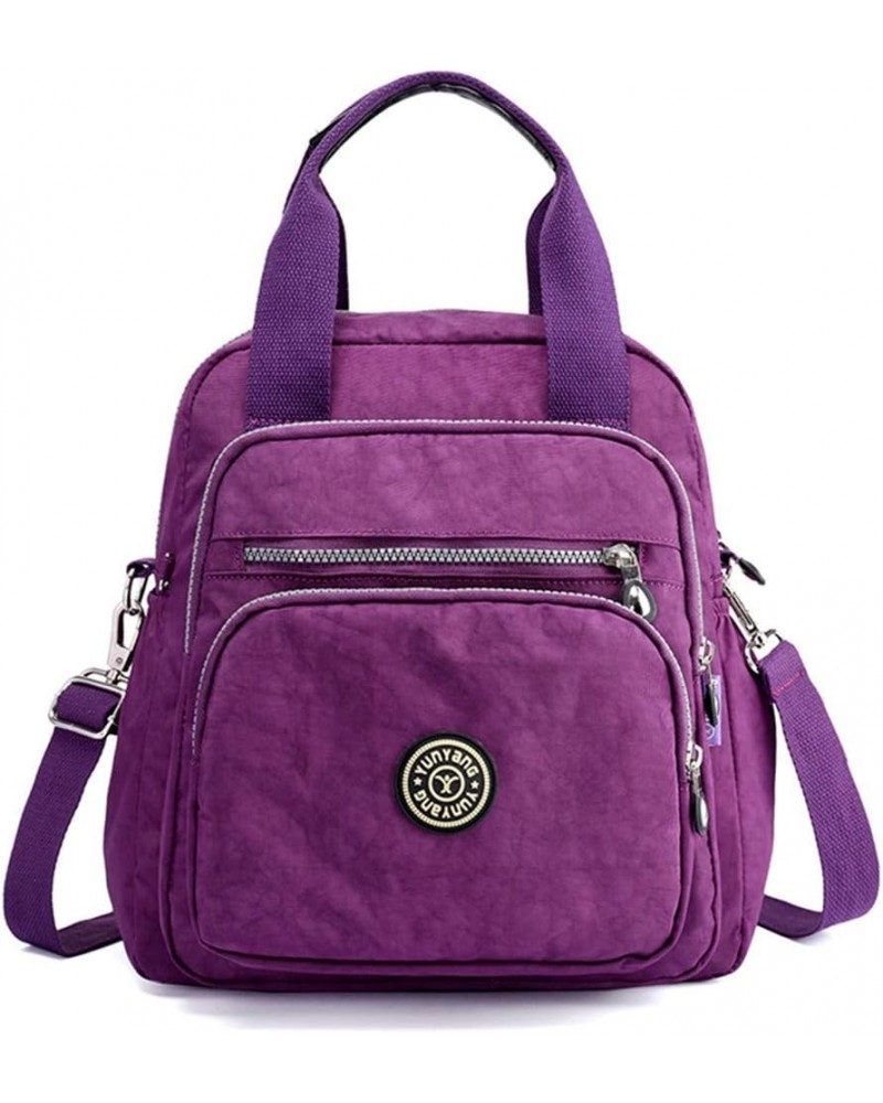 Women Backpacks Stylish Lightweight Outdoor Travel Anti-theft Rucksack Purple $12.90 Shoulder Bags