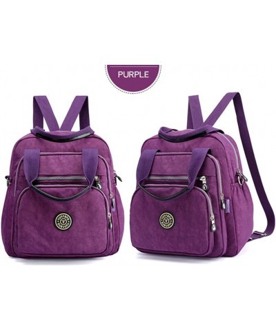 Women Backpacks Stylish Lightweight Outdoor Travel Anti-theft Rucksack Purple $12.90 Shoulder Bags