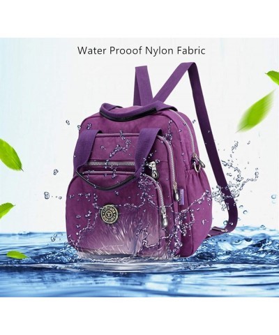 Women Backpacks Stylish Lightweight Outdoor Travel Anti-theft Rucksack Purple $12.90 Shoulder Bags