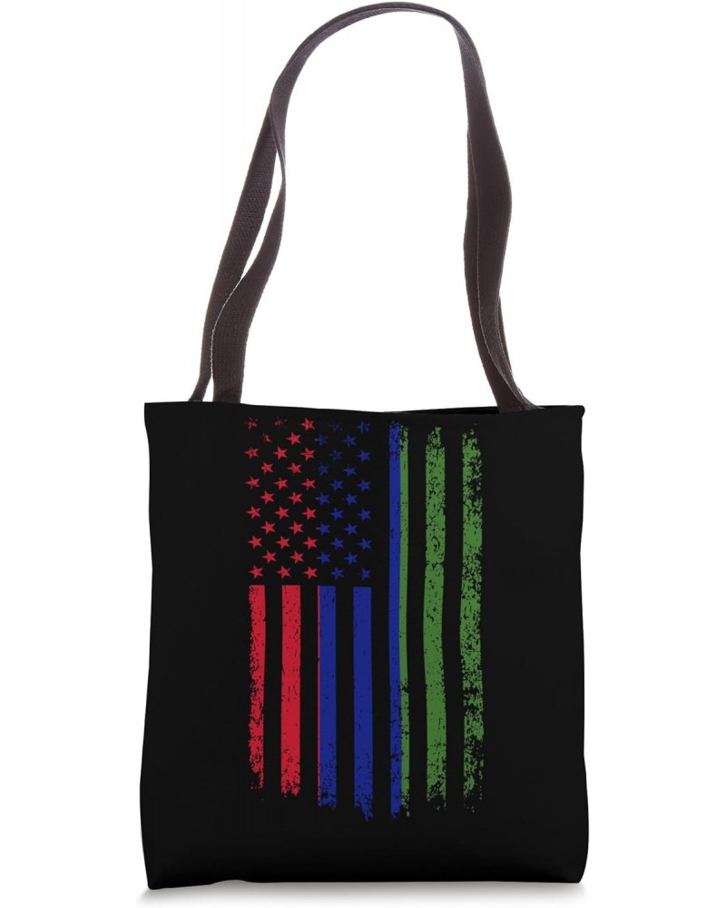 Gambian American Flag Gambian Roots Republic of The Gambia Tote Bag $11.09 Totes