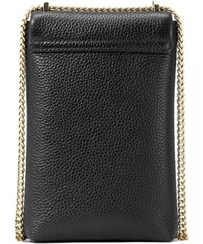 Roulette Pebbled Leather North/South Crossbody Black One Size $70.09 Crossbody Bags