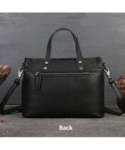 Women Genuine Leather Shoulder Bag Handbag Purse,Crossbody Bags Satchel for Women Top Handle Tote Travel Bag Black $37.24 Sat...