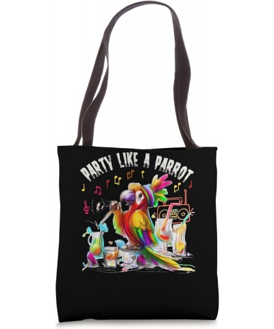 Get Tropical Bird Vibes: Funny 'Party like a Parrot Tote Bag $12.82 Totes