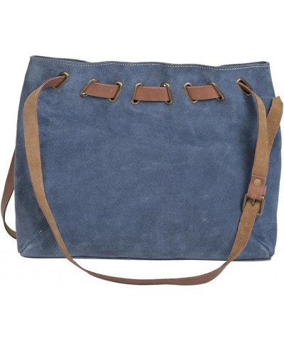 Womens Bandana Sierra Light Blue/Tan Leather Handbag Bag $59.86 Handbags