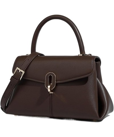 Women Retro Handbag Fall and Winter Large Capacity Shoulder Crossbody Small Bag 4 $38.12 Totes