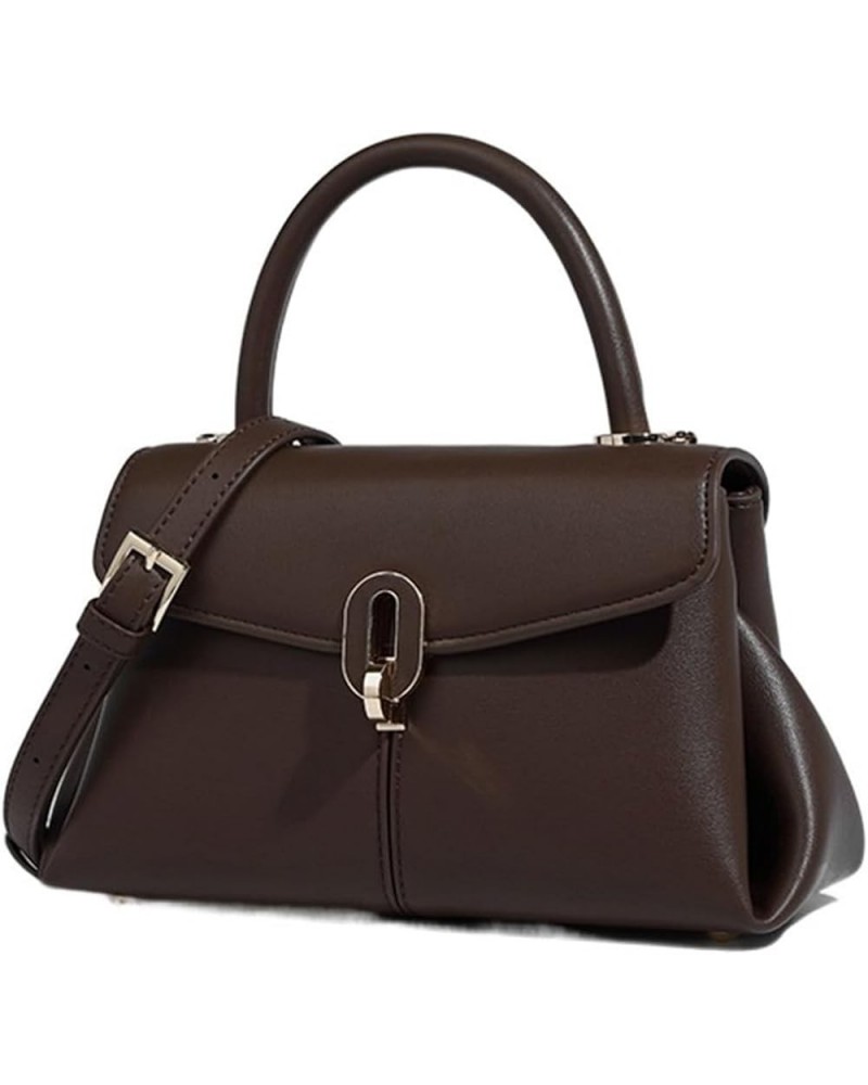 Women Retro Handbag Fall and Winter Large Capacity Shoulder Crossbody Small Bag 4 $38.12 Totes