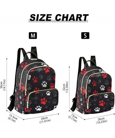 Mini Backpack Purse for Women, Cartoon Dog Paws1 Travel Bag Casual Daypack Shoulder Bag Medium $16.95 Backpacks