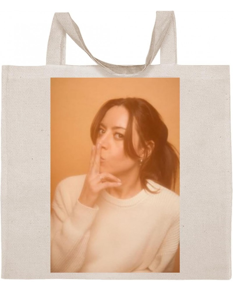 Aubrey Plaza - Cotton Photo Canvas Grocery Tote Bag IDPP1020005 $20.83 Totes