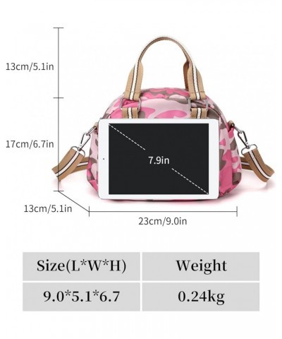 Crossbody Bags for Women Waterproof Shoulder Bags Cascal Nylon Purse Handbag Small Top Handle Satchel Bag (Green) Pink $17.65...