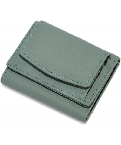 2023 New Vegan Mini Wallet For Women, New Unisex Anti-Credit Card Fraud Folding Leather Wallet (Green) Green $13.43 Wallets