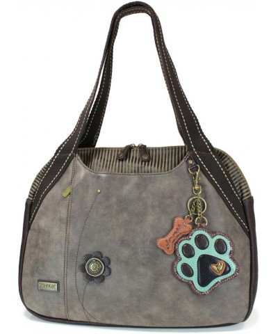 Handbags Large Bowling Tote Bag- Pet Lover's Collection Green Paw $39.00 Totes