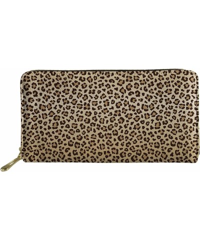 Money 100 Dollars Bill Womens Wallet Pu Leather Card Holder Phone Checkbook Organizer Leopard Print $11.44 Wallets