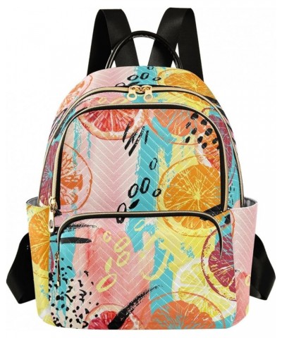 Travel Backpack Purse for Women Fashion Anti-theft Work Casual Watercolor Orange Daypack Shoulder Bag Medium Size Medium $16....