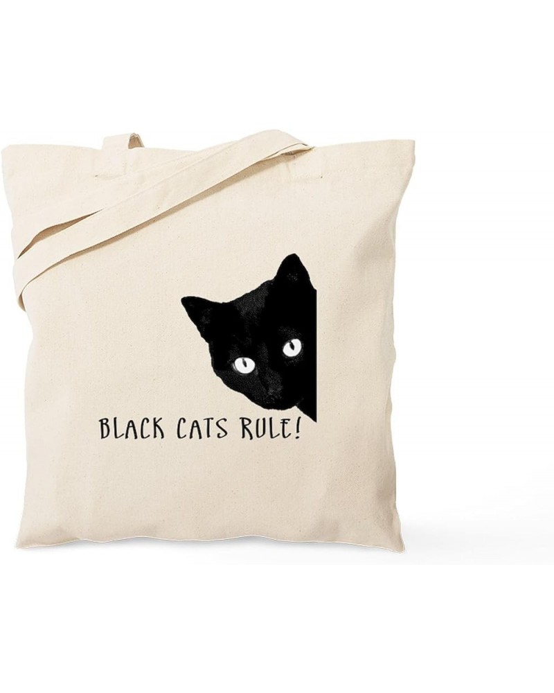 Jazz Cats Tote Bag Natural Canvas Tote Bag, Cloth Shopping Bag Black Cats Rule Tote Bag $8.95 Travel Gear