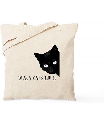 Jazz Cats Tote Bag Natural Canvas Tote Bag, Cloth Shopping Bag Black Cats Rule Tote Bag $8.95 Travel Gear