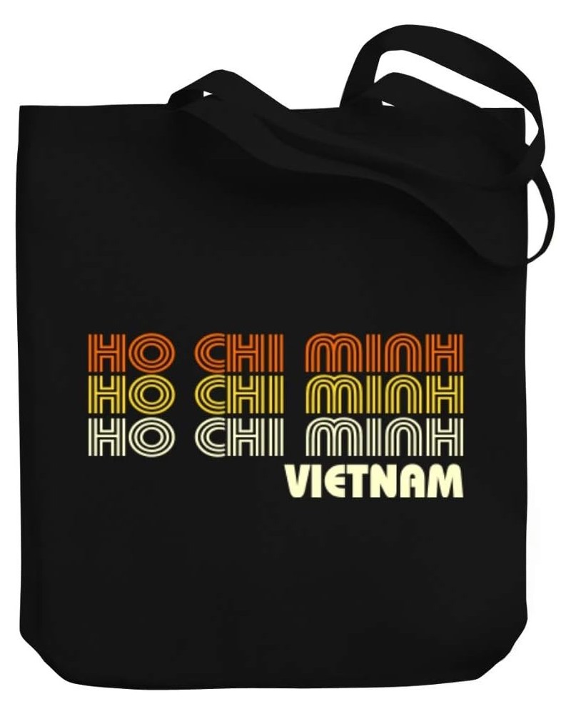 Retro Color Ho Chi Minh Canvas Tote Bag 10.5" x 16" x 4 $18.00 Totes