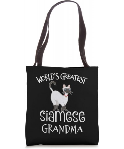 Siamese Cat Grandma Cute Greatest Siamese Cat Grandmother Tote Bag $15.66 Totes