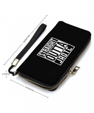 Straight Outta JROTC Fashion Handbag Cell Phone Wallet Credit Card Holder Small Bag with Wrist Strap $18.40 Wallets