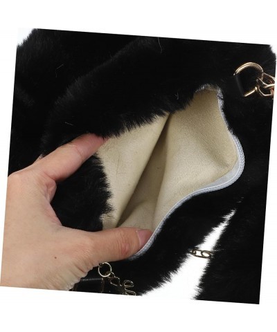 1 PC Plush Shoulder Bag Purses for Women Tote Wallet for Girls Keychain Accessories Mini Items for Purse Blackx3pcs $15.33 Ot...