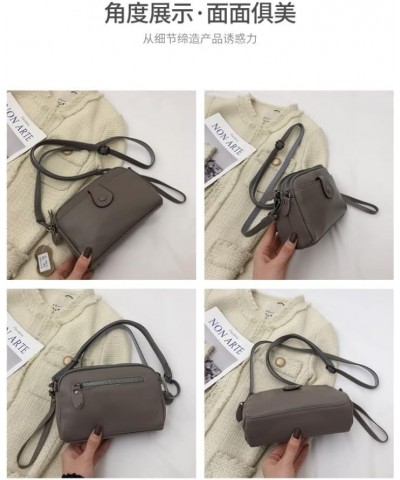 Genuine Leather Crossbody Bag for Women Small Size Handbag Mobile Phone Cluth Purse Black $36.67 Totes