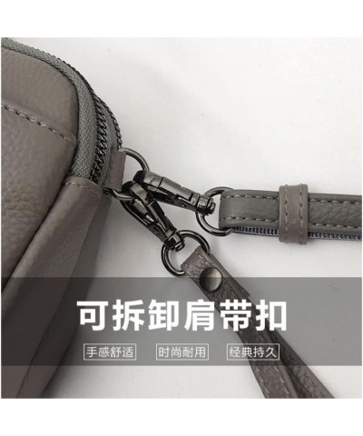 Genuine Leather Crossbody Bag for Women Small Size Handbag Mobile Phone Cluth Purse Black $36.67 Totes