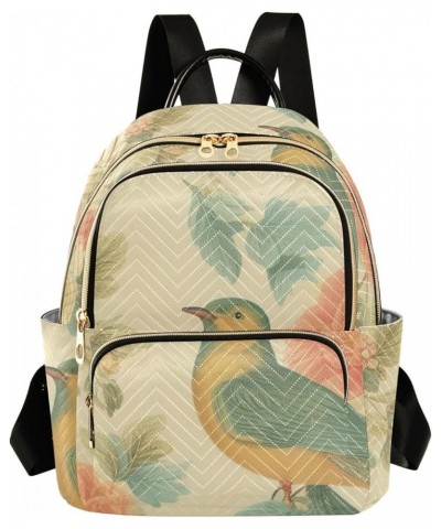 Backpack for Women Bird Flowers Lightweight Casual Daily Quilted Travel Backpack 11.4×6.1×14.1 in Medium $17.50 Backpacks