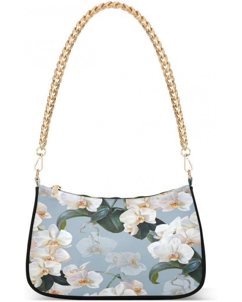 White Blossom Floral Flower Women's Handbags Tote Crossbody Bag Purse Ladies Shoulder Ba $17.69 Totes