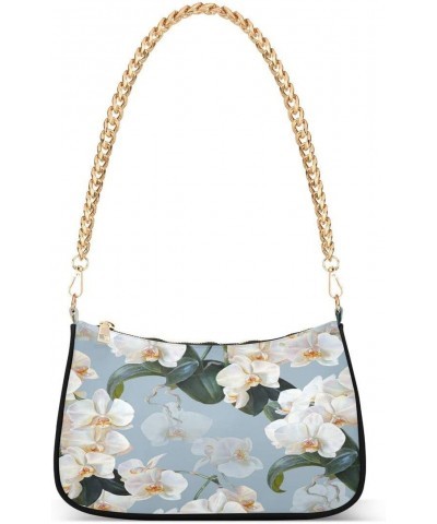 White Blossom Floral Flower Women's Handbags Tote Crossbody Bag Purse Ladies Shoulder Ba $17.69 Totes