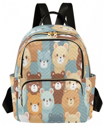 Multi Bear Women Backpack Purse Travel Daypack Shoulder Bag $17.84 Backpacks