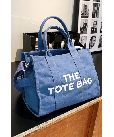 Tote Bag for Women, Travel Canvas Tote Bags for Women Blueblue $18.55 Totes