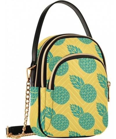 Small Crossbody Bags for Women Trendy Cute Green Pineapple Travel Sling Bag Women's Crossbody Handbags Satchel Bags $10.92 Sa...