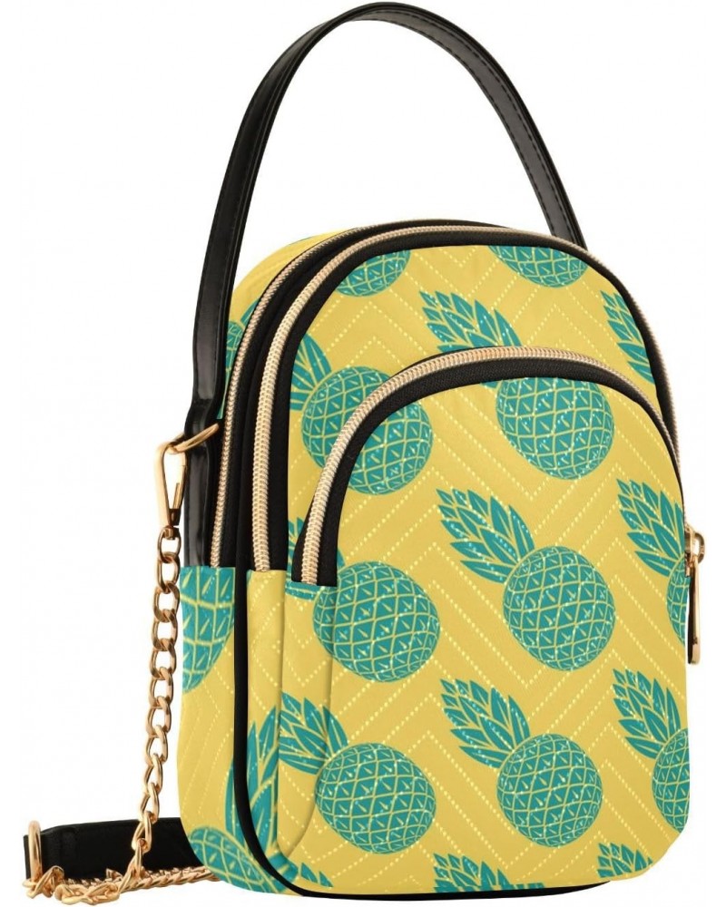 Small Crossbody Bags for Women Trendy Cute Green Pineapple Travel Sling Bag Women's Crossbody Handbags Satchel Bags $10.92 Sa...