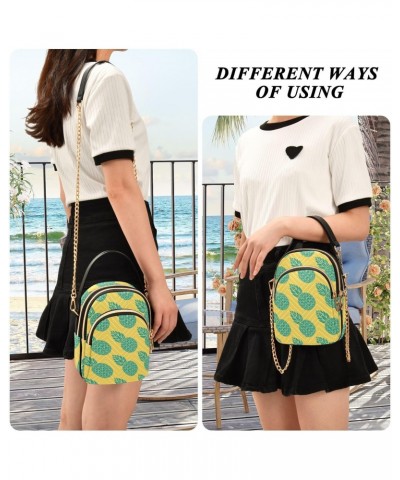 Small Crossbody Bags for Women Trendy Cute Green Pineapple Travel Sling Bag Women's Crossbody Handbags Satchel Bags $10.92 Sa...