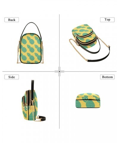 Small Crossbody Bags for Women Trendy Cute Green Pineapple Travel Sling Bag Women's Crossbody Handbags Satchel Bags $10.92 Sa...