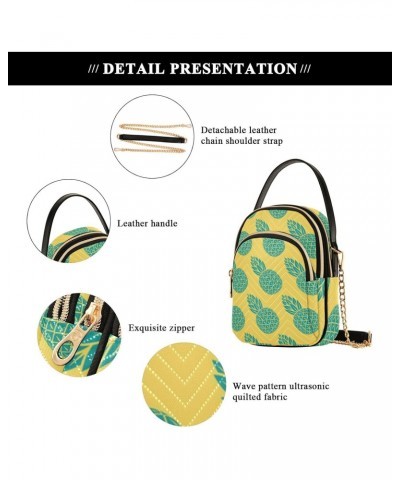 Small Crossbody Bags for Women Trendy Cute Green Pineapple Travel Sling Bag Women's Crossbody Handbags Satchel Bags $10.92 Sa...