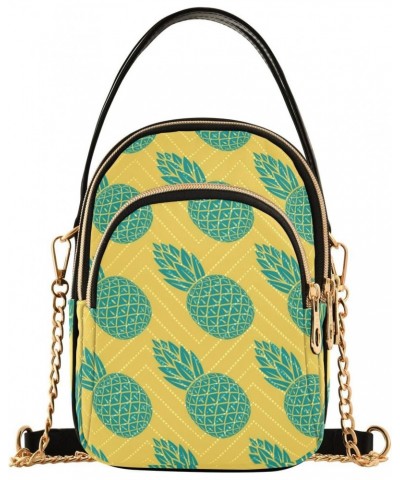 Small Crossbody Bags for Women Trendy Cute Green Pineapple Travel Sling Bag Women's Crossbody Handbags Satchel Bags $10.92 Sa...