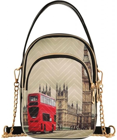 London The Uk Crossbody Bag Small Shoulder Handbags Leather Purse for Women $13.00 Crossbody Bags