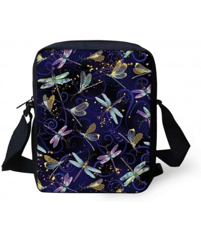 Cute Animal Printed Small Messenger Shoulder Bag Leisure Cross Body Bag Dragonfly $9.68 Satchels