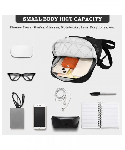 Small Crossbody Bag Men Women,Adjustable Crossbody Bag with Zipper Multi034 $11.43 Crossbody Bags